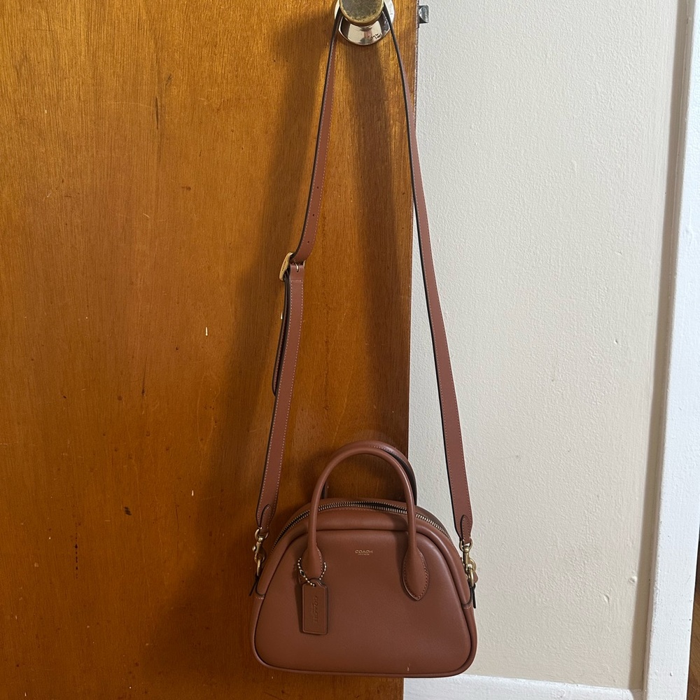 Coach Women's Brown Borough Bowling Bag - Picture 7 of 16